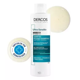 VICHY DERCOS shampoo ultrasensibile per cuoio capelluto grasso, 200 ml