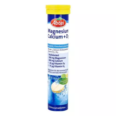 Abtei Magnesium Calcium+d3 compresse effervescenti (15 pezzi)