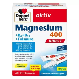 DOPPELHERZ Magnesio+B Vitamine DIRECT Pellet, 40 pz