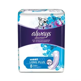 ALWAYS inserto discreto per incontinenza lungo plus, 8 pezzi