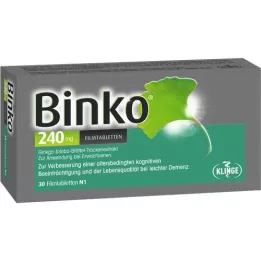 BINKO 240 mg compresse rivestite con film, 30 pezzi