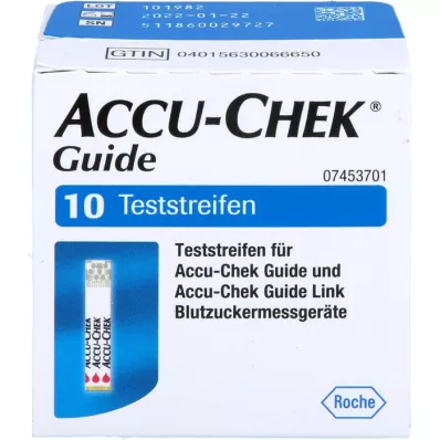 ACCU-CHEK Strisce reattive guida, 1X10 pc