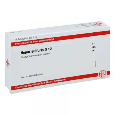 HEPAR SULFURIS D 12 fiale, 8X1 ml