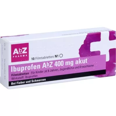 IBUPROFEN AbZ 400 mg compresse acute rivestite con film, 10 pz