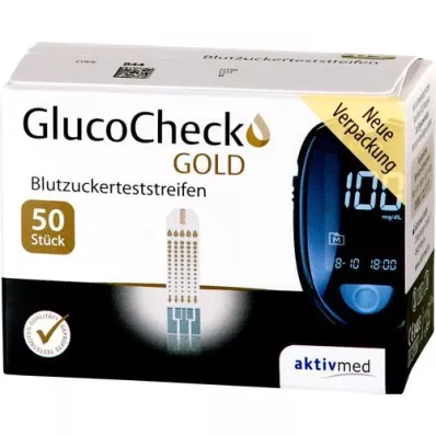 GLUCOCHECK GOLD Strisce reattive per la glicemia, 50 pz
