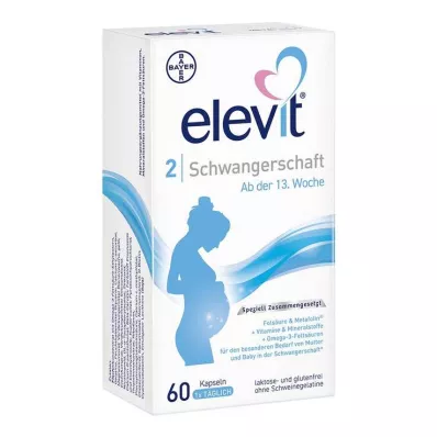 Elevit 2 capsule molli per gravidanza, 60 pezzi