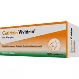 CETIRIZIN Vividrin 10 mg compresse rivestite con film, 50 pz