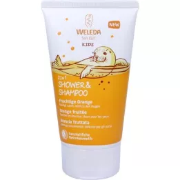 WELEDA Doccia 2in1 per bambini &amp; Shampoo allarancia fruttata, 150 ml