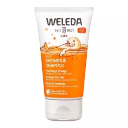 WELEDA Doccia 2in1 per bambini &amp; Shampoo allarancia fruttata, 150 ml