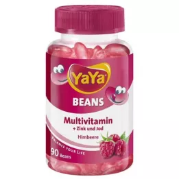 YAYA BEANS Zinco e Iodio masticabili in compresse rivestite al lampone, 90 pz