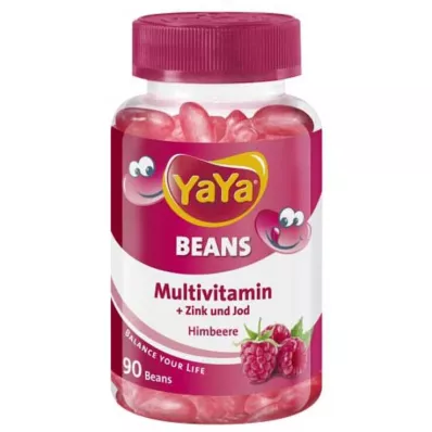 YAYA BEANS Zinco e Iodio masticabili in compresse rivestite al lampone, 90 pz