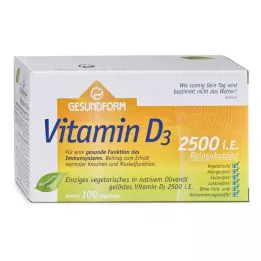 GESUNDFORM Vitamina D3 2.500 U.I. Vega-Caps, 100 pz