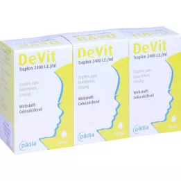 DEVIT Gocce 2400 U.I./ml Gocce orali, 3X10 ml