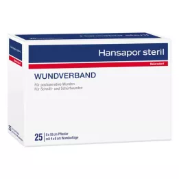 HANSAPOR medicazione sterile per ferite 8x10 cm, 3 pz