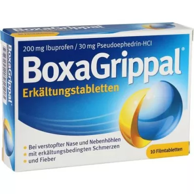 BOXAGRIPPAL Compresse fredde 200 mg/30 mg FTA, 10 pz