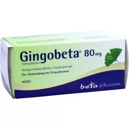 GINGOBETA 80 mg compresse rivestite con film, 60 pezzi