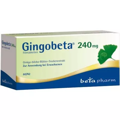Gingobeta 240 mg compresse rivestite con film, 60 pz Gingobeta 240 mg compresse rivestite con film, 60 pz