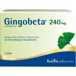 GINGOBETA 240 mg compresse rivestite con film, 120 pezzi