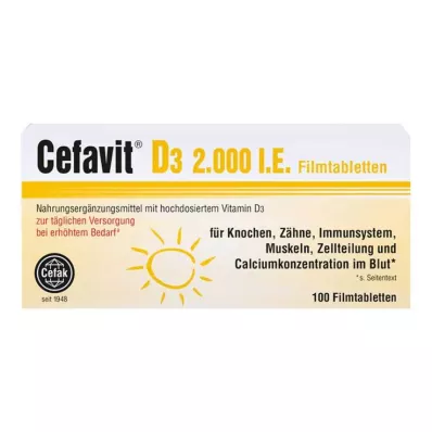 CEFAVIT D3 2.000 U.I. compresse rivestite con film, 100 pz