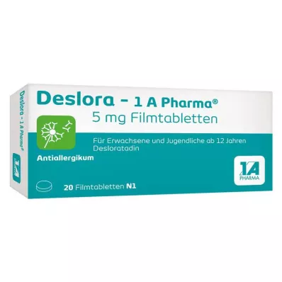 DESLORA-1A Pharma 5 mg compresse rivestite con film, 20 capsule