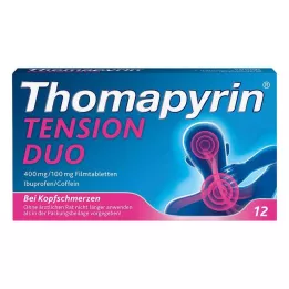 THOMAPYRIN TENSION DUO 400 mg/100 mg compresse rivestite con film, 12 pz