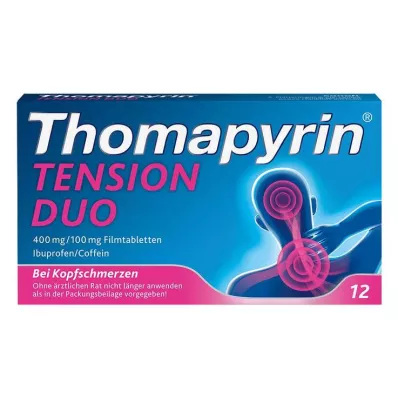 THOMAPYRIN TENSION DUO 400 mg/100 mg compresse rivestite con film, 12 pz