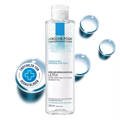 Fluido detergente micellare ultra La Roche-Posay per pelli sensibili, 200 ml