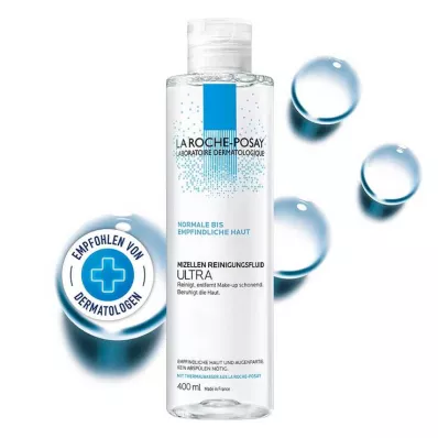 La Roche-Posay Micellar Cleansing Fluid Ultra per pelli sensibili, 400 ml