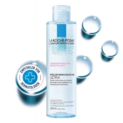La Roche-Posay Fluido Detergente Micellare Pelle Reattiva, 200 ml