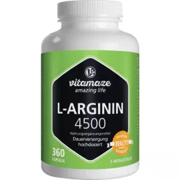 L-ARGININ HOCHDOSIERT capsule da 4.500 mg, 360 pz