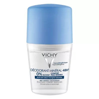 VICHY DEO Roll-on minerale 48h senza alluminio, 50 ml