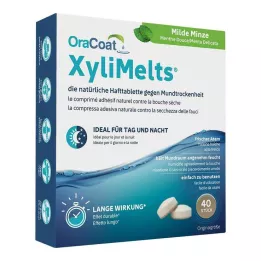 ORACOAT XyliMelts compresse adesive menta dolce, 40 pz