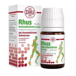RHUS TOXICODENDRON D 6 Tabl.per i dolori reumatici, 80 pz