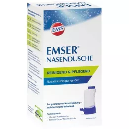 EMSER Doccia nasale con 4 bustine di sale per sciacqui nasali, 1 pz