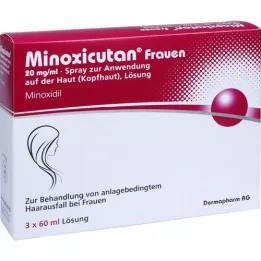 MINOXICUTAN Donne 20 mg/ml Spray, 3X60 ml