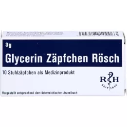 GLYCERIN ZÄPFCHEN Rösch 3 g contro la stitichezza, 10 pz