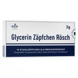 GLYCERIN ZÄPFCHEN Rösch 3 g contro la stitichezza, 10 pz