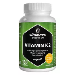 VITAMIN K2 200 μg compresse vegane ad alto dosaggio, 180 pz