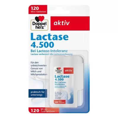 DOPPELHERZ Lactase 4.500 compresse, 120 pz