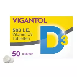 VIGANTOL Compresse di vitamina D3 da 500 U.I., 50 pz