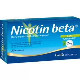 NICOTIN Menta beta 2 mg principio attivo gomma da masticare, 30 pz