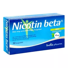 NICOTIN Menta beta 4 mg principio attivo gomma da masticare, 30 pz