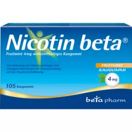 NICOTIN beta Fruitmint 4 mg principio attivo gomma da masticare, 105 pz