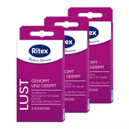 RITEX Confezione di preservativi Lust, 24 pezzi