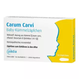 CARUM CARVI Supposte di cumino per bambini, 10 pz