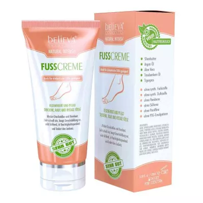 Believa Natural Crema intensiva per la cura dei piedi (100 ml)