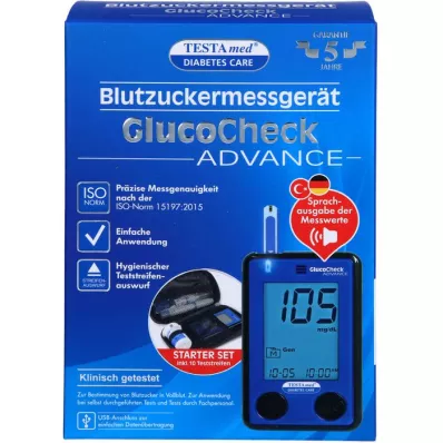 TESTAMED GlucoCheck Advance Star. kit mg/dl mmol/l, 1 pz