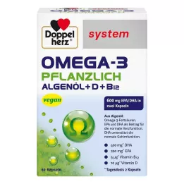 DOPPELHERZ Omega-3 sistema vegetale in capsule, 60 pz