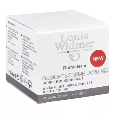 WIDMER Crema viso Remederm UV 20 non profumata, 50 ml