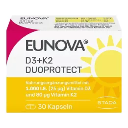 EUNOVA DuoProtect D3+K2 1000 I.E./80 μg Capsule, 30 pz